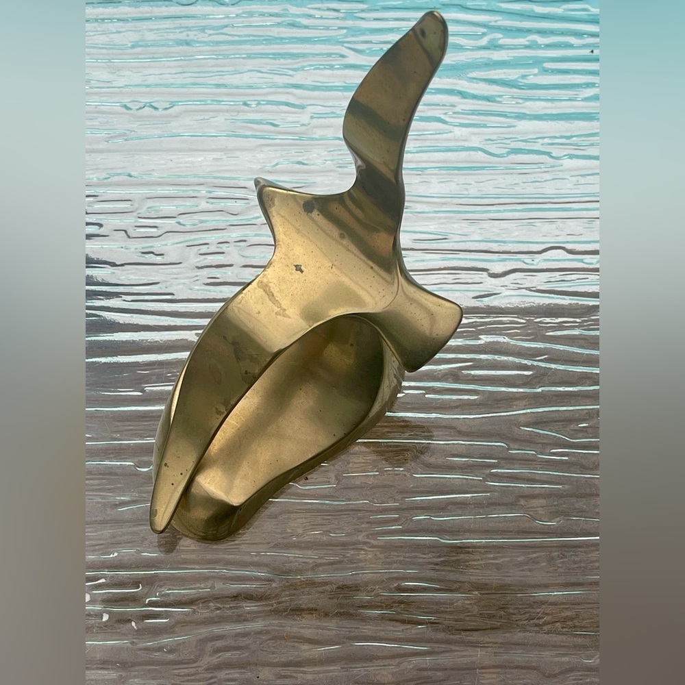 Vintage Brass Seagull Bird Decor Paperweight Bookend Sculpture Andrea By Sadek